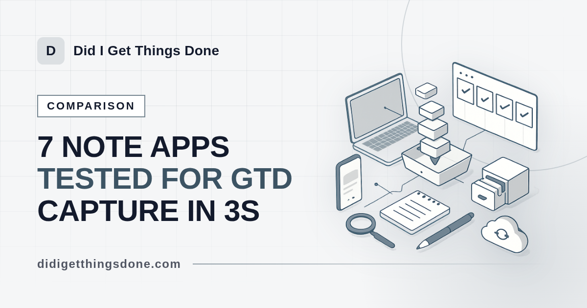 Best Note Taking App: 7 Tested Picks for a GTD Workflow