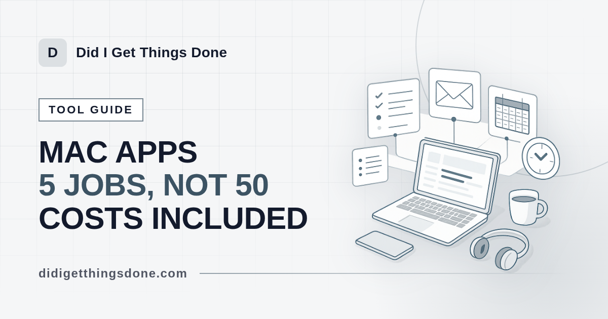 Mac Productivity Apps: 12 Tools That Build a Working GTD System