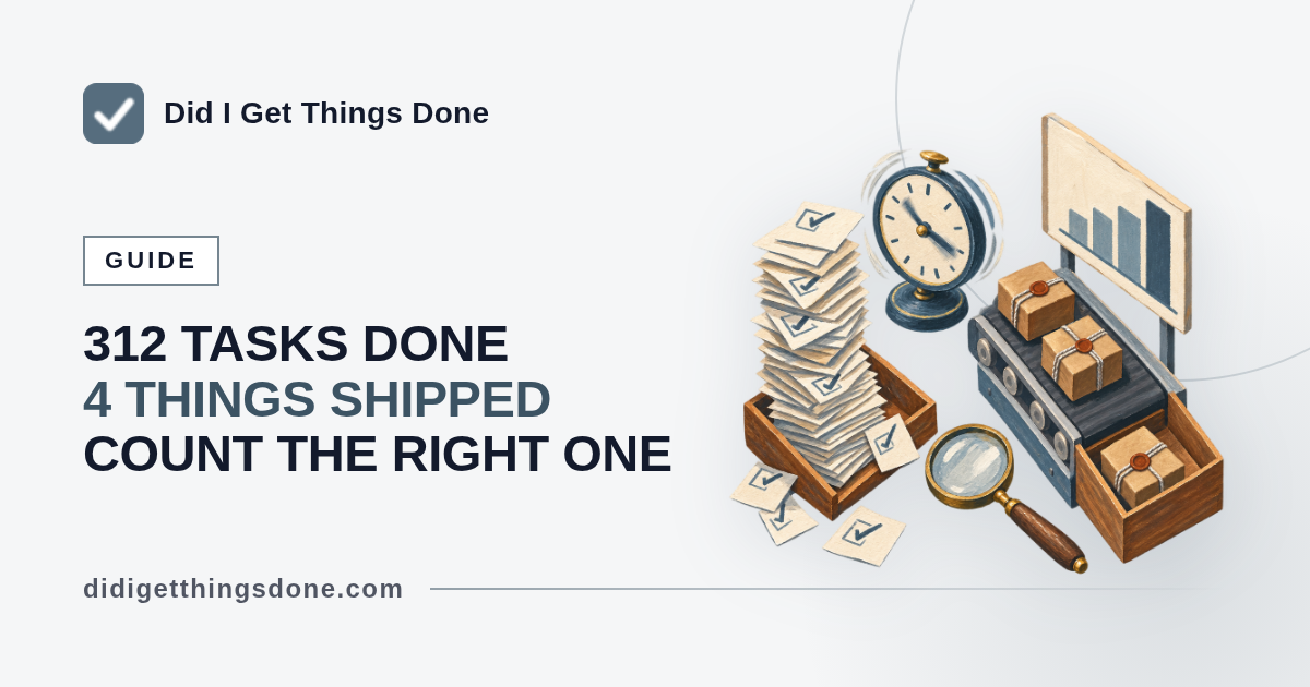 Measure Productivity by Output, Not Activity: A GTD Guide