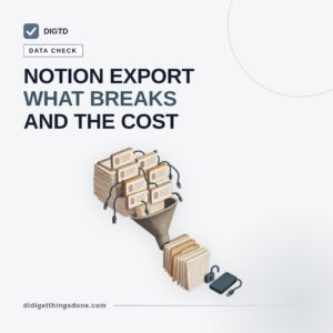 Notion Lock-In: What the Export Actually Loses