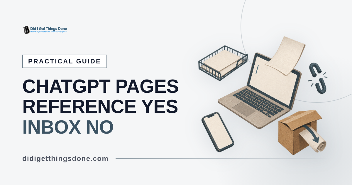 ChatGPT Pages Explained: Where They Fit in GTD