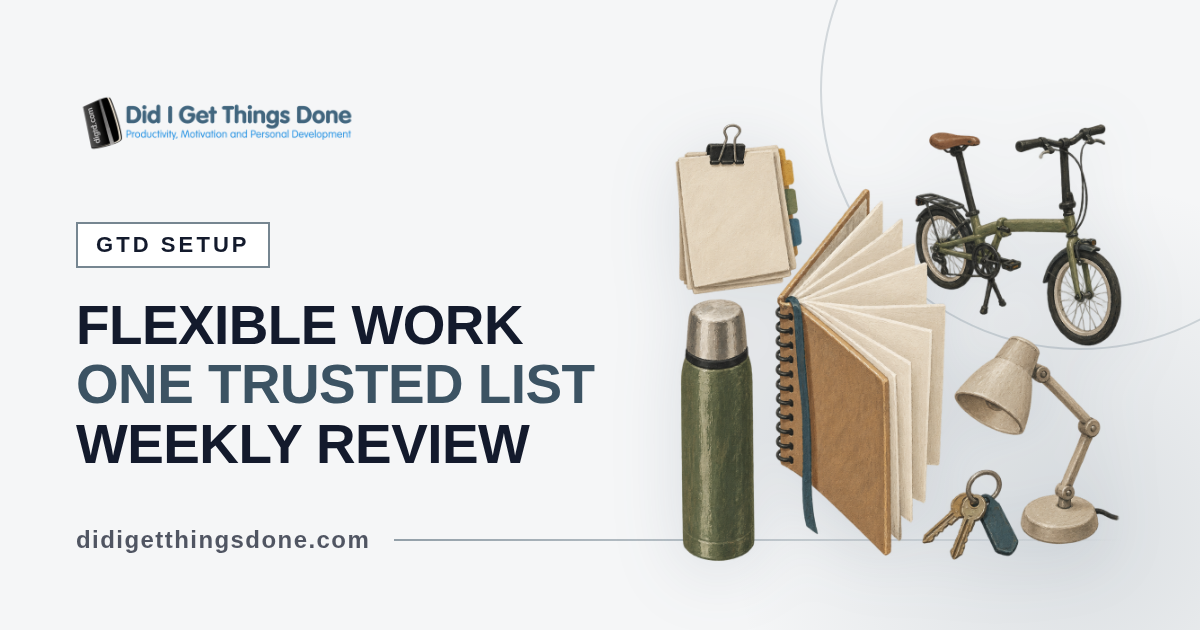 Flexible Working Productivity System: A GTD Setup