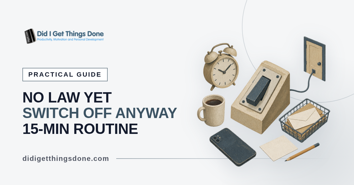 Right to Switch Off: How to Do It Without a Law